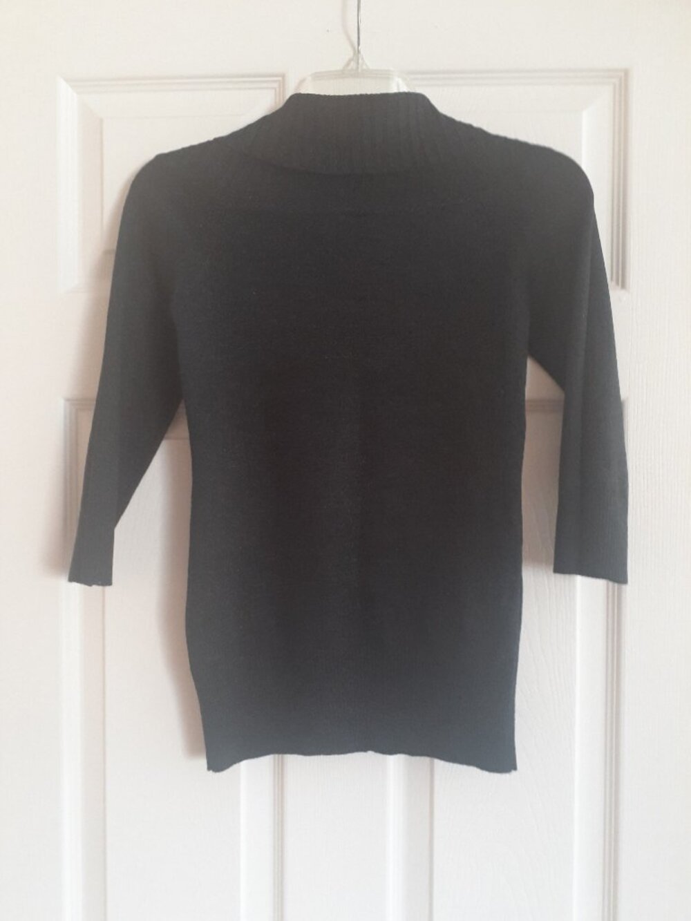 Byline California Soft Thin Lightweight Grey Cotton Sweater 3/4 sleeve size S